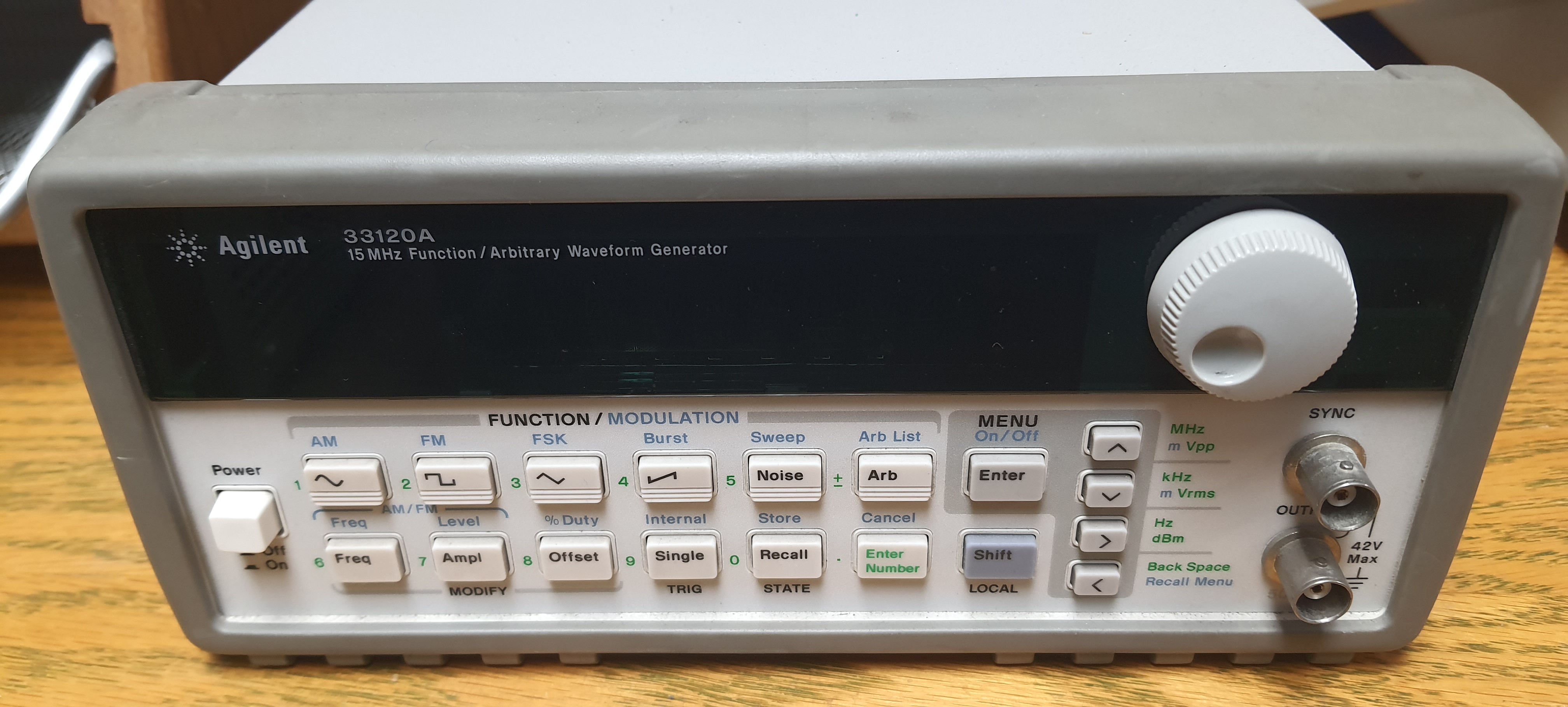 Agilent 33120A Function/Arbitrary Waveform Generator Agilent 33120A Function/Arbitrary Waveform Generator